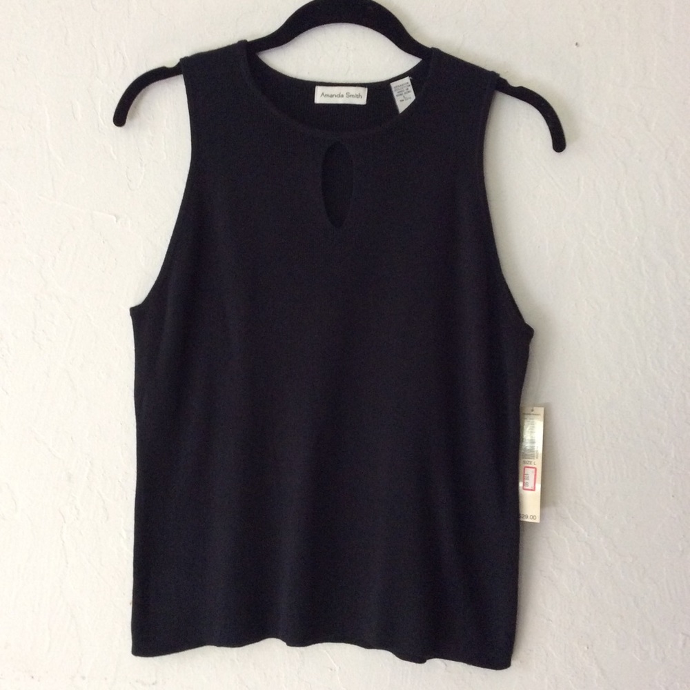 Amanda Smith Sleeveless Knit Tank